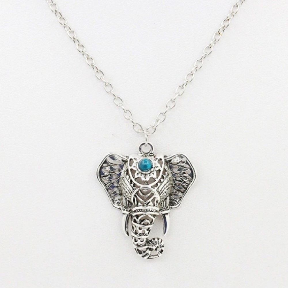 Elephant necklace Silver 💥 - Picture 2 of 4
